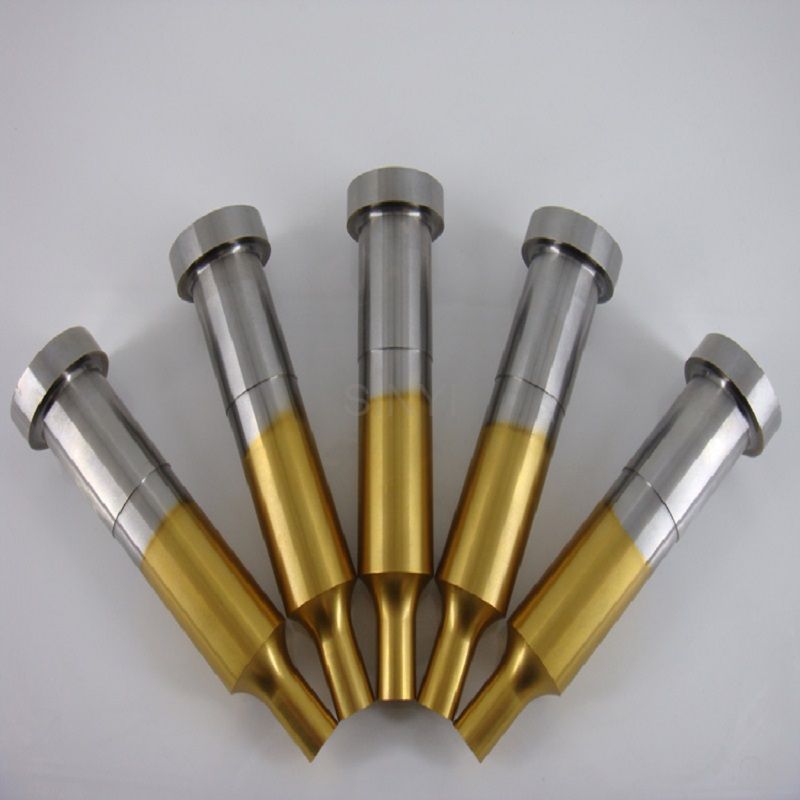 Precision Steel Stamping Mold Parts, Tin Coating Punch with Head 30 Degree Standard Punch